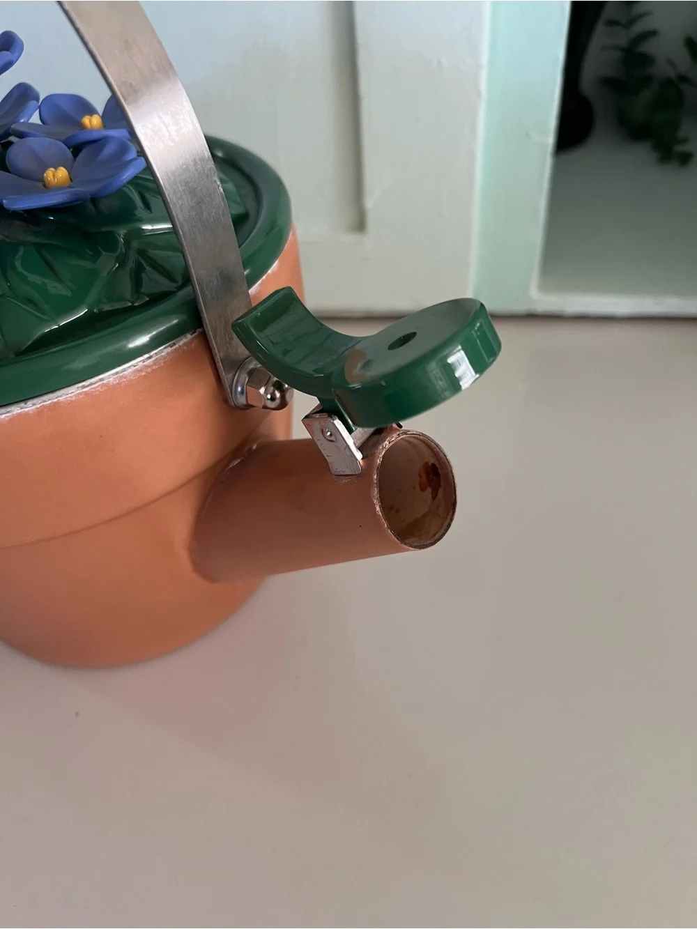 Rare 1990’s Vintage Whistling Ancona Flowerpot Teapot